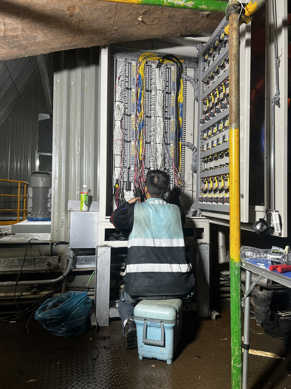 高雄仁武焚化爐電機工程 配管拉線 配線